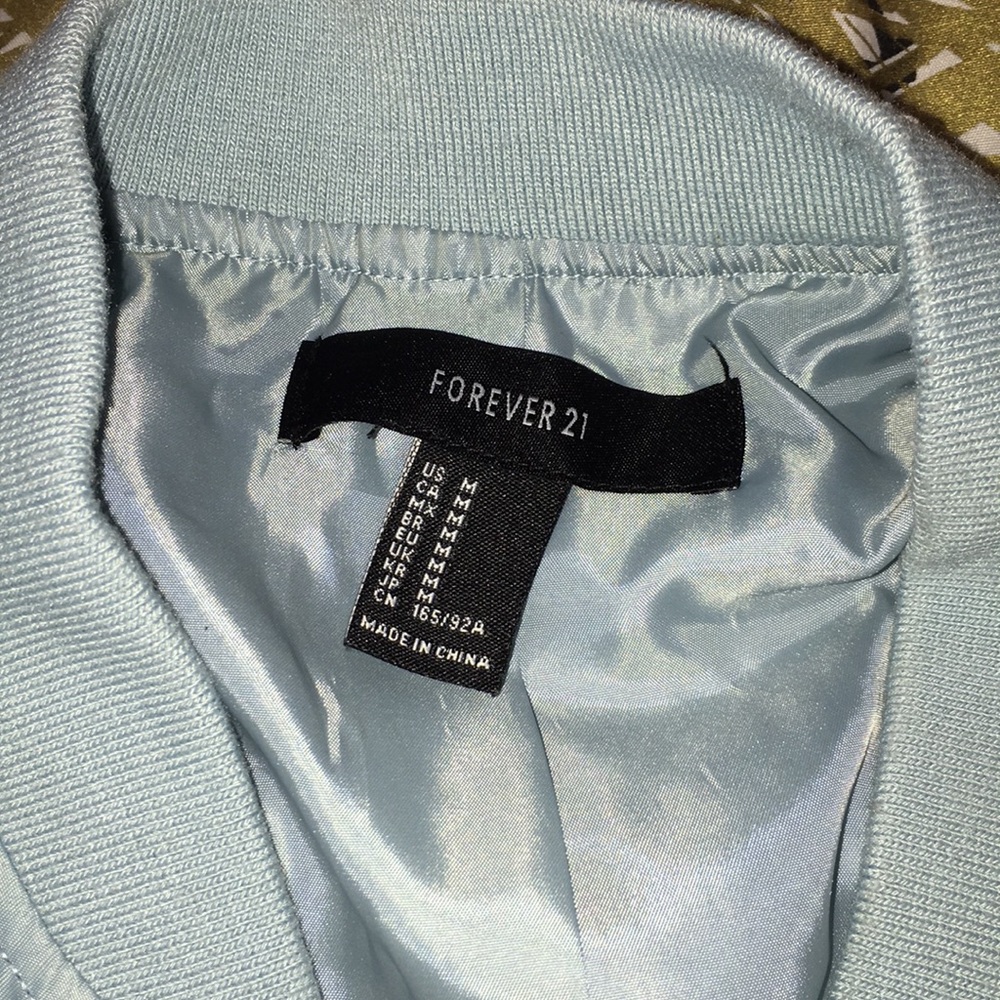 Over sized bomber jacket.